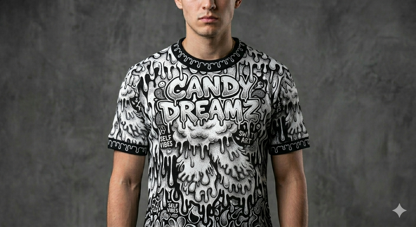 Candy Dreamz Drip Full Print Tee - Men's